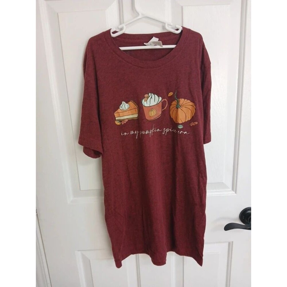 Canvas fall Pumpkin Spice sz small t-shirt